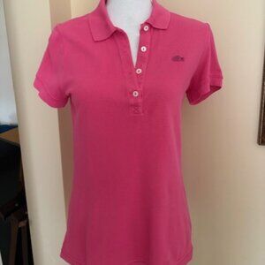 LACOSTE PINK ALLIGATOR POLO